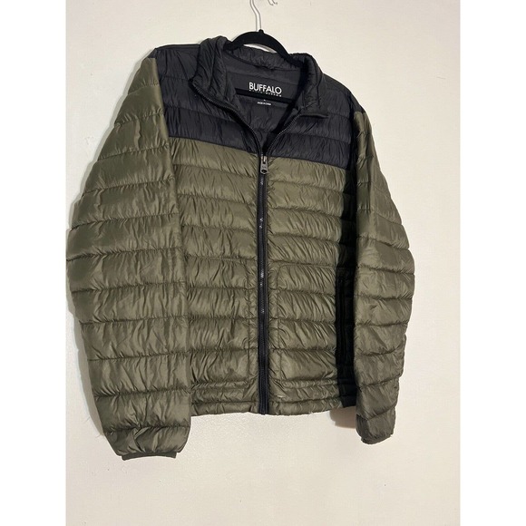 Buffalo David Bitton Down Jacket Size Large Packable Channel Quilt Puffer - Picture 3 of 10